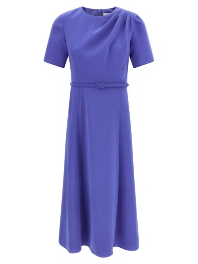 Carolina Herrera Draped Dress In Blue