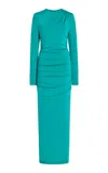Carolina Herrera Draped Matte Jersey  Dress