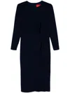 Carolina Herrera Drapiertes Midikleid In Blau