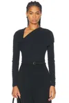 Carolina Herrera Draped Top In Black