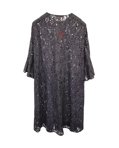 Carolina Herrera Dress In Black Viscose Lace