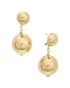 Carolina Herrera Faux Pearl Disc Stud Earrings In Multi