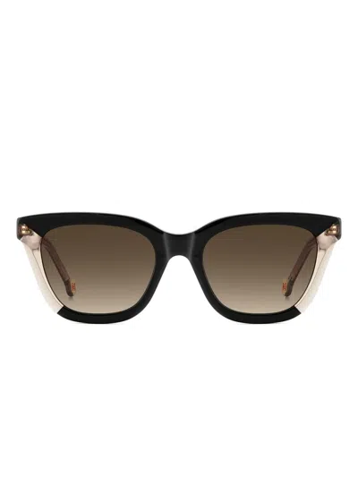 CAROLINA HERRERA EMBELLISHED CAT-EYE SUNGLASSES