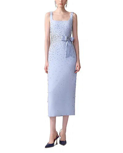CAROLINA HERRERA EMBELLISHED MIDI DRESS