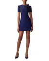 Carolina Herrera Crystal Embellished Stretch Crepe Minidress