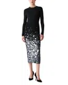Carolina Herrera Embellished Round Neck Dress In Black