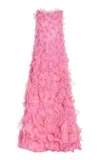 Carolina Herrera Embellished Tulle Gown In Pink