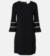 Carolina Herrera Pearl-detailing Mini Dress In Black
