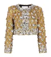Carolina Herrera Embroidered Cropped Jacket