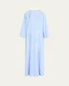 Carolina Herrera Embroidered Maxi Caftan Dress