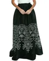 CAROLINA HERRERA CAROLINA HERRERA EMBROIDERED SILK BALL SKIRT