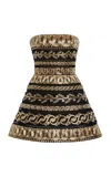 Carolina Herrera Embroidered Tulle  Dress In Black