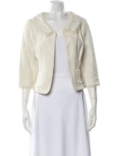 Pre-owned Carolina Herrera Evening Jacket In Neutral