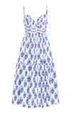 Carolina Herrera Exclusive Riviera Printed Cotton Midi Dress In Print