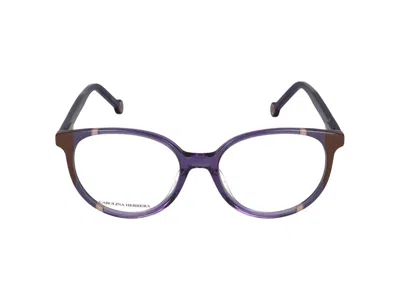 Carolina Herrera Geometrically Framed Flat Mirror In Purple Brown