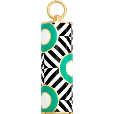 Carolina Herrera Fabulous Kiss Lipstick Cap In Green Dots