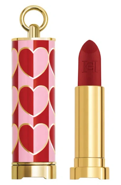 Carolina Herrera Fabulous Kiss Matte Refillable Lipstick In 415 Birthday Red