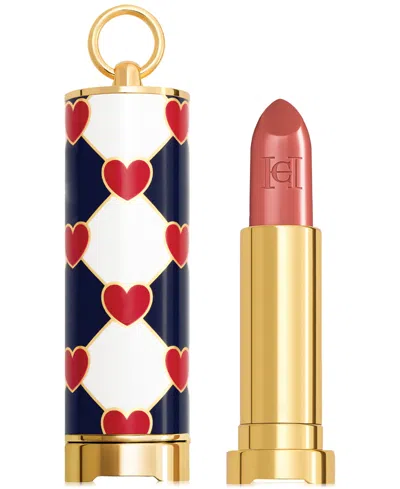 Carolina Herrera Fabulous Kiss Sheer Refillable Lipstick & Love Wins Lipstick Cap In 142- Nude Touch