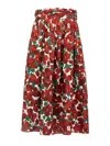 Carolina Herrera Multicolor High Waist Skirt