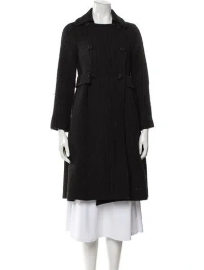 Pre-owned Carolina Herrera Faux Fur Coat In Black