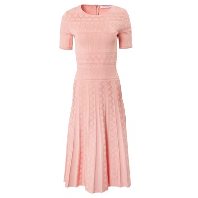 Carolina Herrera Flare Dress In Pink