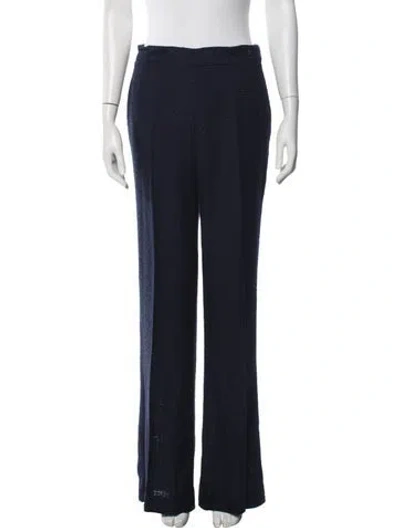 Pre-owned Carolina Herrera Flared Pants W/ Tags In Blue