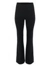 Carolina Herrera Flared Ponte Trousers In Black