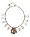 Carolina Herrera Flora Drop Necklace In Multi