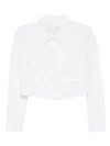 Carolina Herrera Floral-cloque Jacket In White