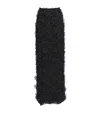 Carolina Herrera Flower Embellished Maxi Column Skirt In Black