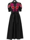 Carolina Herrera Hemdkleid Mit Stickerei In Schwarz