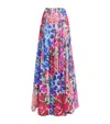 Carolina Herrera Multi Floral-print Wide-leg Palazzo Pants