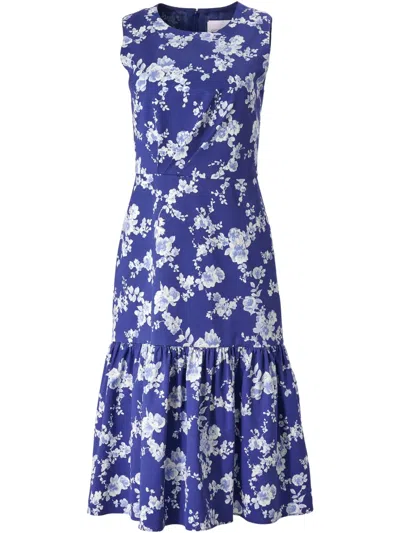 CAROLINA HERRERA FLORAL-PRINT DRESS