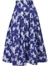 Carolina Herrera Floral Print Midi Skirt