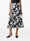 Carolina Herrera Floral-print Midi Skirt