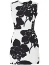 Carolina Herrera Minikleid Mit Blumen-print In Weiss