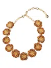 Carolina Herrera Flower-embellished Chain Necklace In Gold
