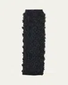 Carolina Herrera Flower Embellished Maxi Column Skirt In Black