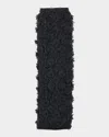 Carolina Herrera Flower Embellished Maxi Column Skirt In Black