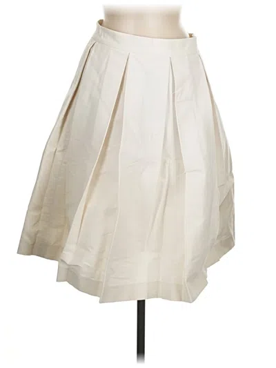 Pre-owned Carolina Herrera Formal Skirt In White