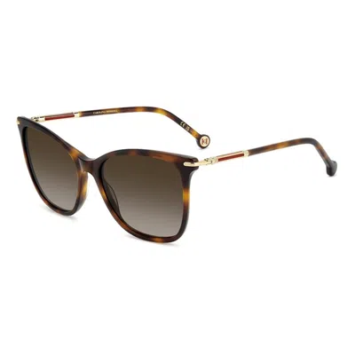 Carolina Herrera Full Frame Sunglasses In Brown
