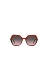 Carolina Herrera Full Frame Sunglasses In Burgundy