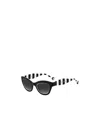 Carolina Herrera Striped Cat-eye Sunglasses In Black