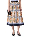 Carolina Herrera Crepe Midi Skirt