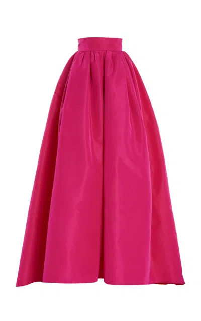 Carolina Herrera Full Silk Ball Skirt In Pink