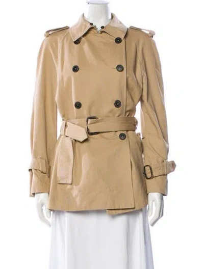 Pre-owned Carolina Herrera Fur Coat In Neutral
