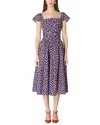 Shop Carolina Herrera Gathered Bodice Midi Dress In Black