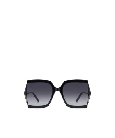 Carolina Herrera Geometric Frame Sunglasses In Purple