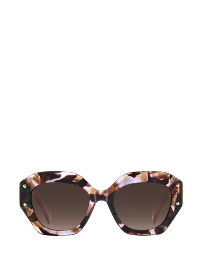 Carolina Herrera Geometric-frame Sunglasses In Multi