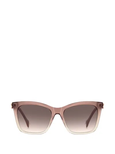 Carolina Herrera Geometric-frame Sunglasses In Neutral
